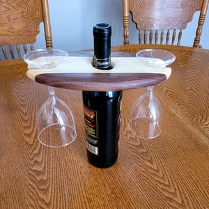 Wine Caddy, Wine Accessory, Wine Bottle Holder, Wine Rack, Wine Gift, Wedding Gift, Wine Butler, Housewarming Gift, Wine Glass Holder