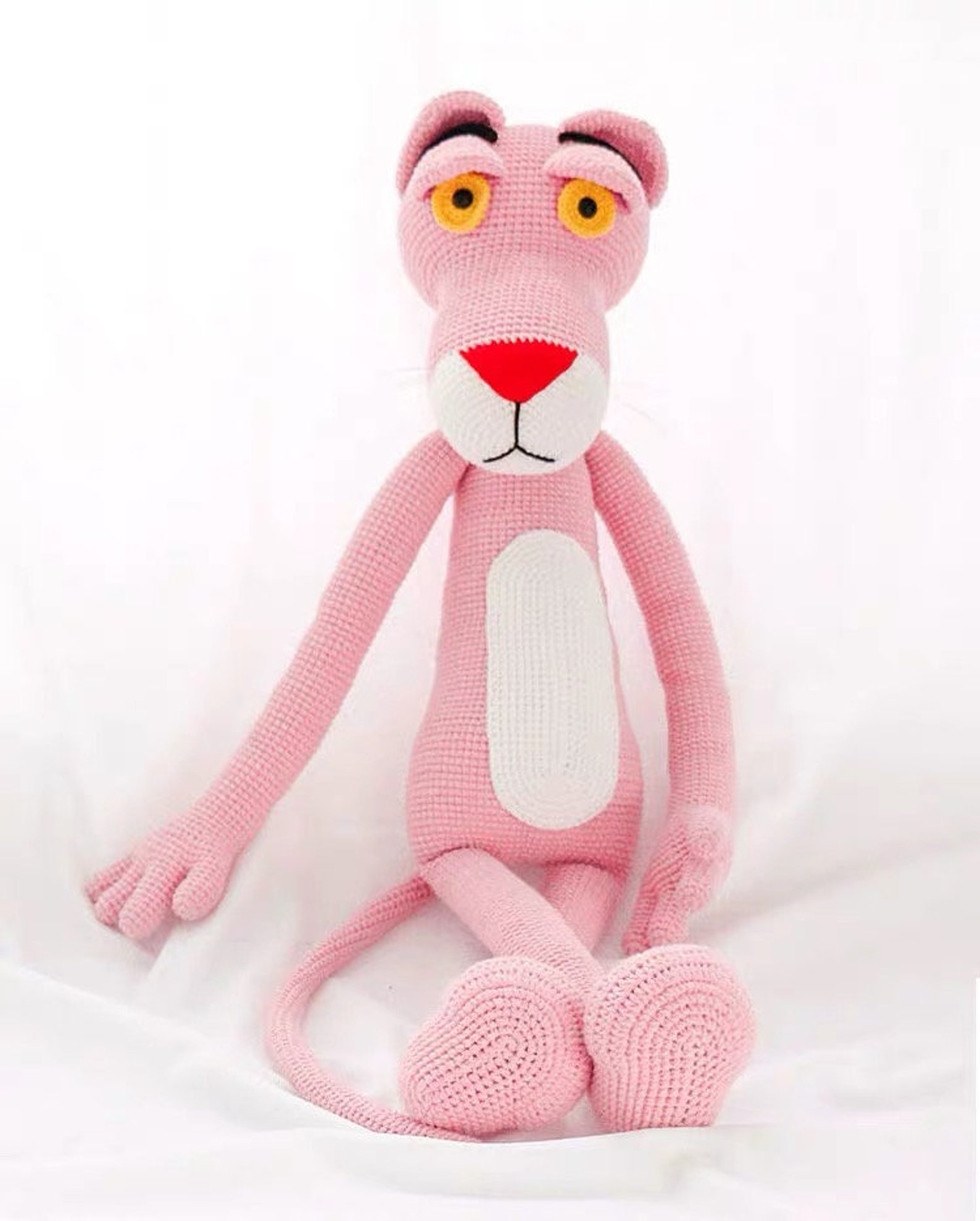 Big pink panther crochet pattern Etsy