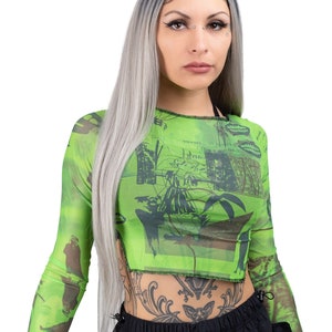 Green rave top sale