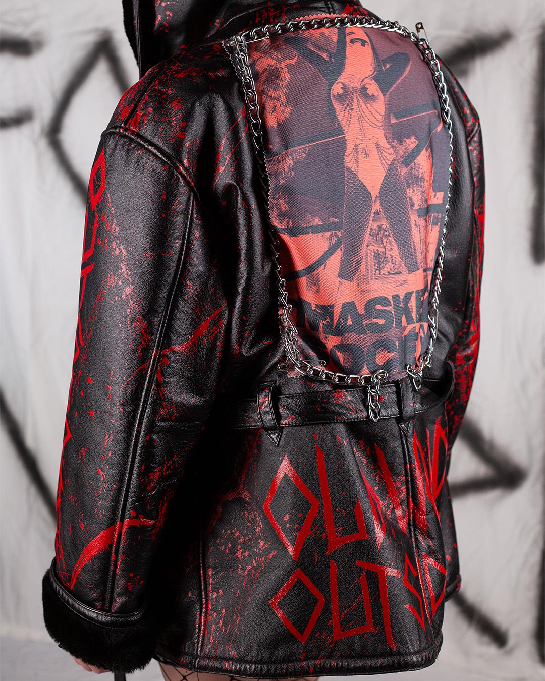 ジャケット・アウター Hiderock Design Damaged Blood Paint Coat making my first battle jacket at 16, i havent sewn anything