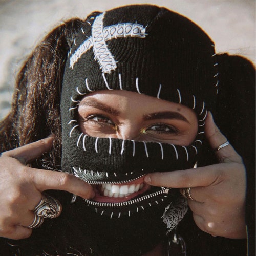 Zipper Mouth Ski Mask Gimp Custom Etsy