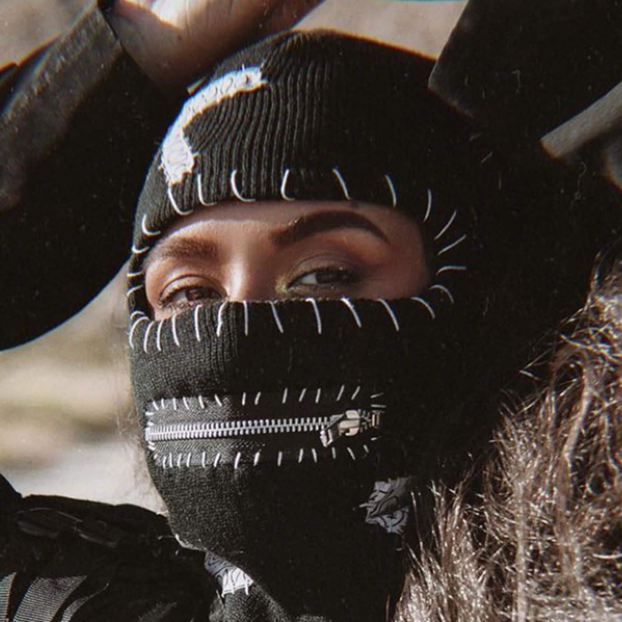 Zipper Mouth Balaclava - Hand Stitched Winter Mask - Etsy