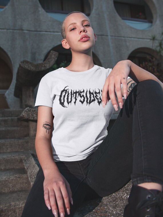 HZCX Men's Gothic Punk Rock Graphic T-Shirt - Rhinestone Urban Streetwear Tee