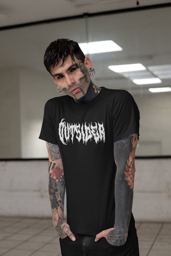 Goth Clothing Graphic Tee Y2k Streetwear T-shirt Metal Punk