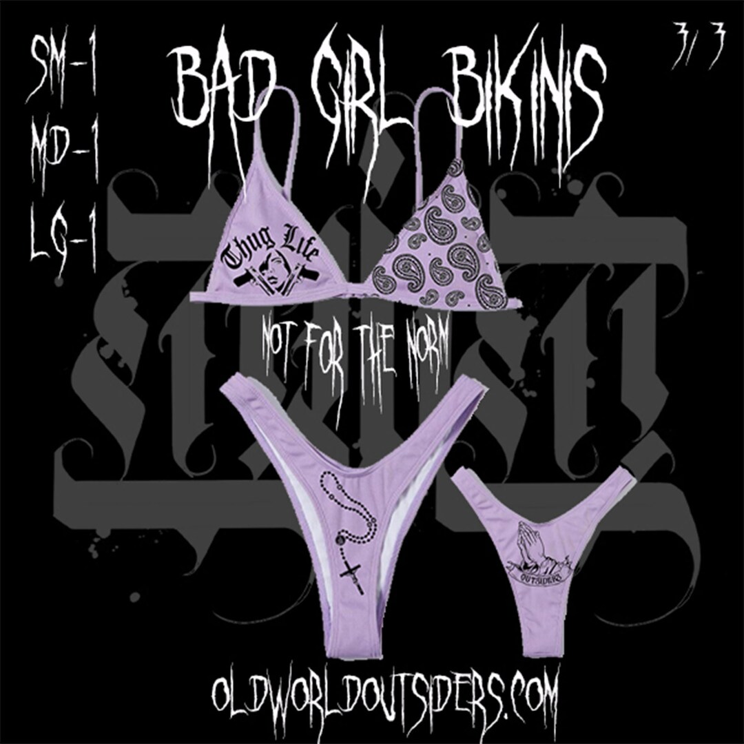 Gangsta Bad Girl Bikini Lavender Etsy