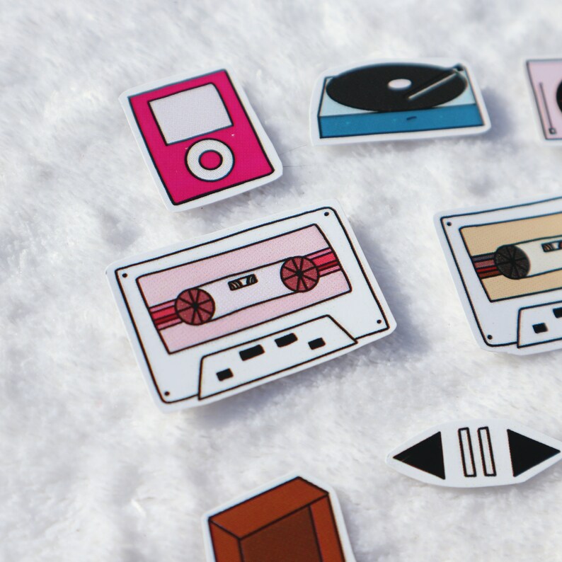Mixtape Stickers Vinyl Music Player Sticker BoomBox Etsy