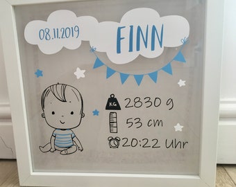 Bilderrahmen Taufe Etsy