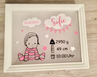 Bilderrahmen Taufe Etsy