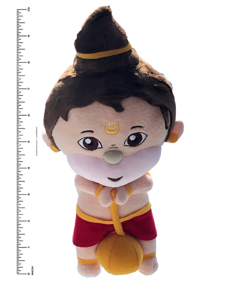 RELI FUN Baby Hanuman Hindu Plush Religious Toy / Doll for Kids and