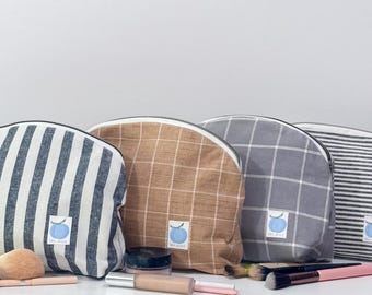 Small Cosmetic Bag – Travel Makeup Pouch, Zipper Toiletry Bag | Handmade, Purse Organizer Gift