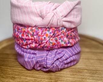 Knot Headband for Women – Top Knot Fabric Headband | Boho Handmade Hair Accessory