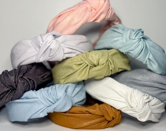 Knot Headband for Women – Top Knot Fabric Headband | Boho Handmade Hair Accessory