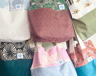 Market Tote Bag – Reusable Cotton Shoulder Bag, Everyday Market Tote | Eco-Friendly, Handmade Gift