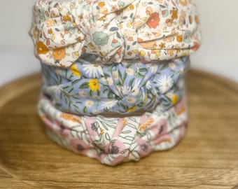 Knot Headband for Women – Top Knot Fabric Headband | Boho Handmade Hair Accessory