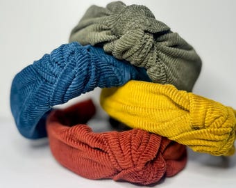 Knot Headband for Women – Top Knot Fabric Headband | Boho Handmade Hair Accessory