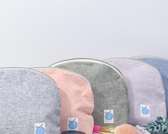 Small Cosmetic Bag – Travel Makeup Pouch, Zipper Toiletry Bag | Handmade, Purse Organizer Gift