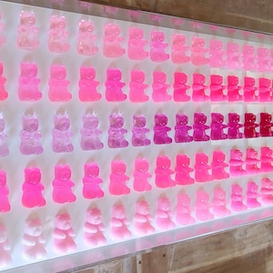 Resin Candy Bear Wall Decor: 3D Pop Art, Whimsical Home Art