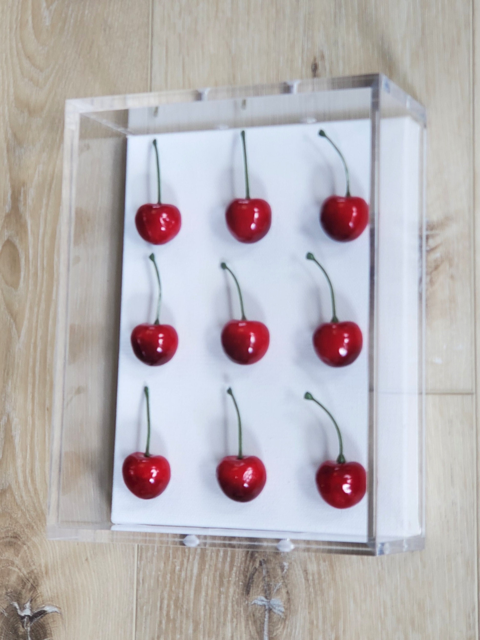 Cherry Wall Art, Luxury 3D Cherry Wall Hanging for Modern Kitchen Decor - Unique Pop Art Gift
