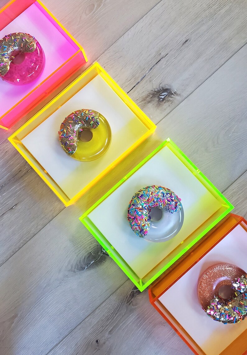 Donut Modern Sculpture, Colorful, Donut Wall Art, Gallery Wall Art