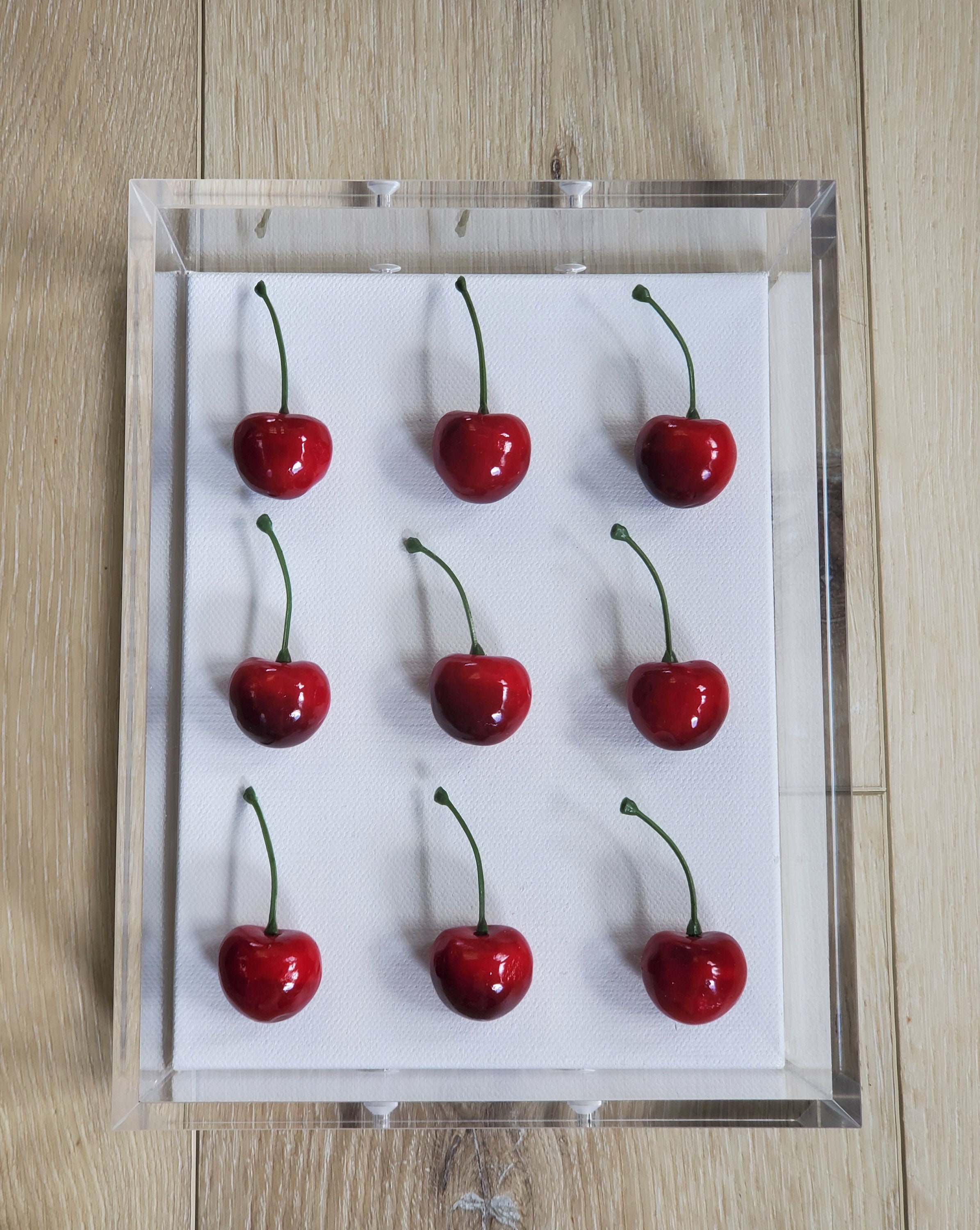 Cherry Wall Art, Luxury 3D Cherry Wall Hanging for Modern Kitchen Decor - Unique Pop Art Gift