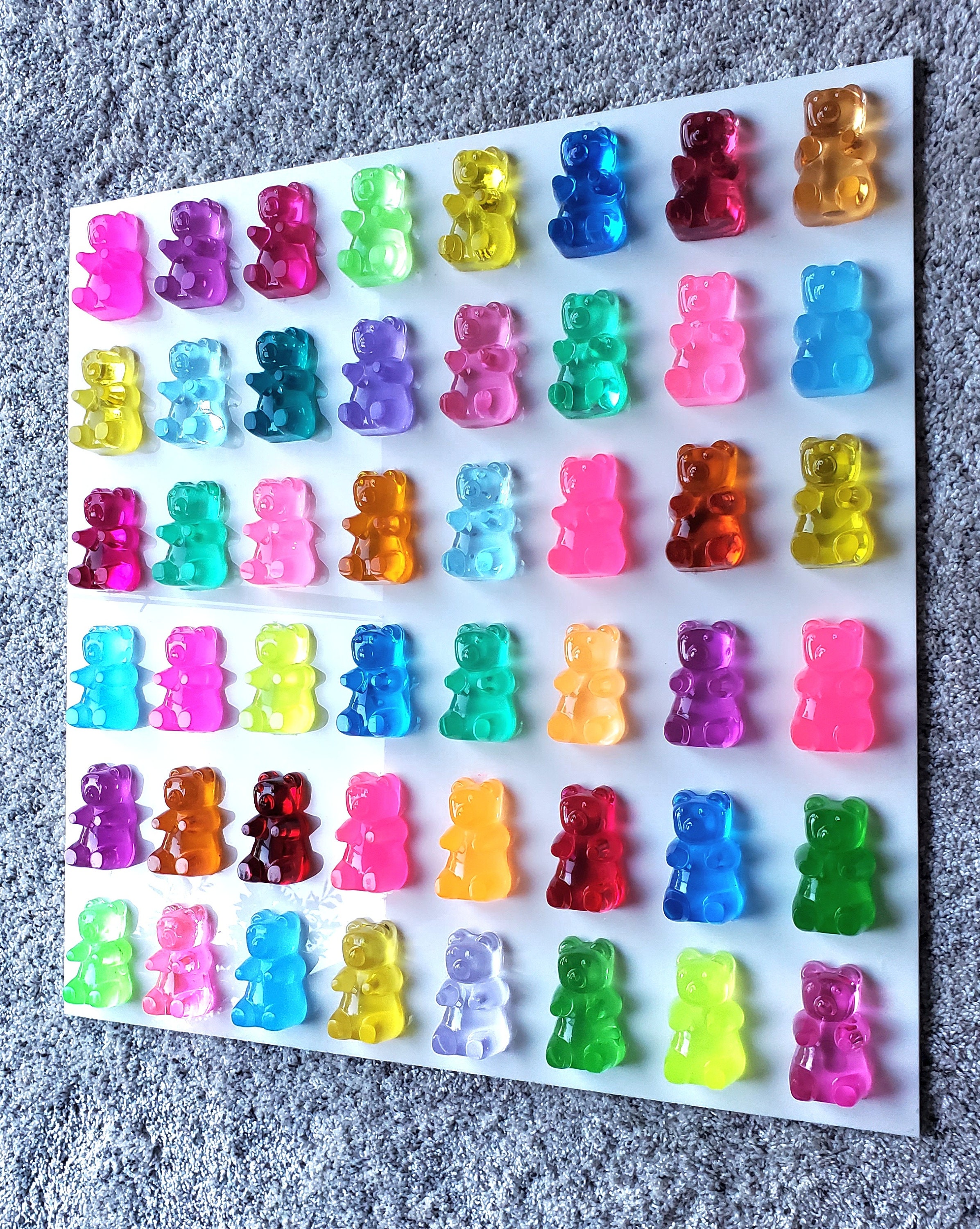 12 Mini Gummy Bear Nail Charms 