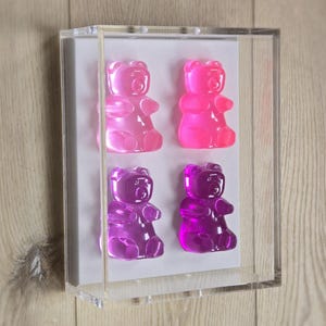 Whimsical Candy  Gummy Bear Wall Hanging, Modern Pop Art Sculpture, Home Decor Gift