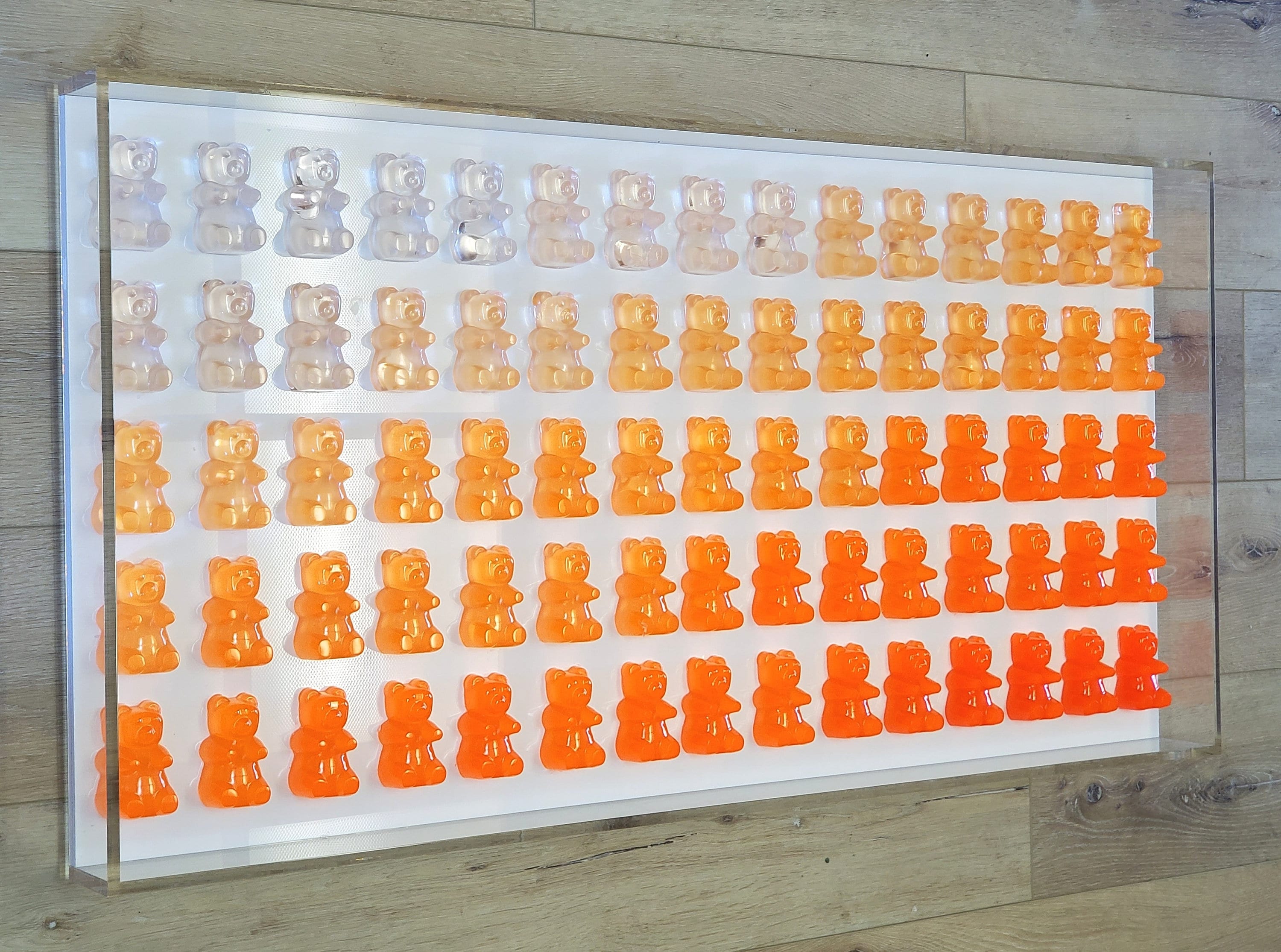Gummy Bear Candy Mirror Wall Decor Latitude Run Finish: White, Size: 19 H x 12 W x 1 D