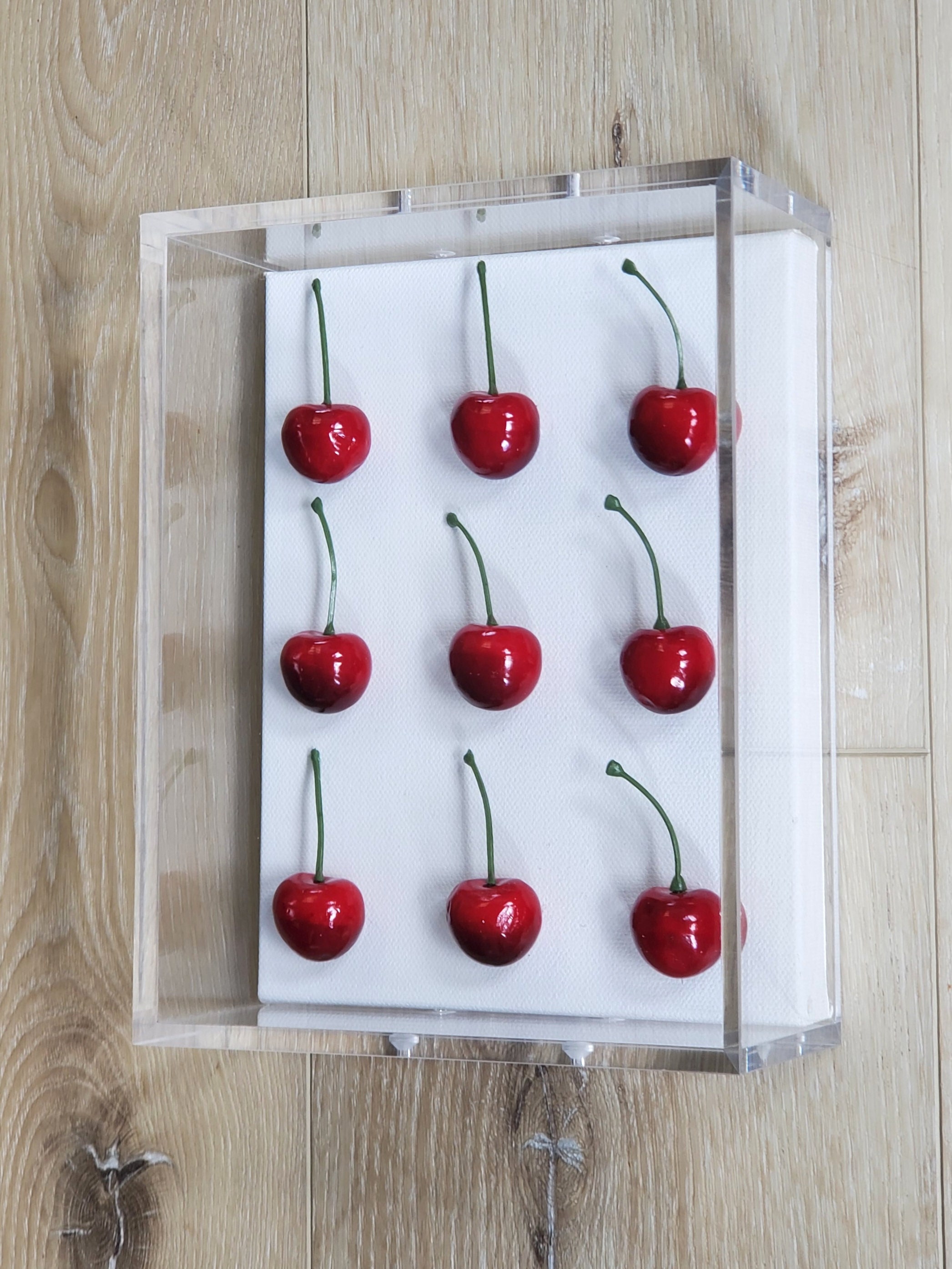 Cherry Wall Art, Luxury 3D Cherry Wall Hanging for Modern Kitchen Decor - Unique Pop Art Gift
