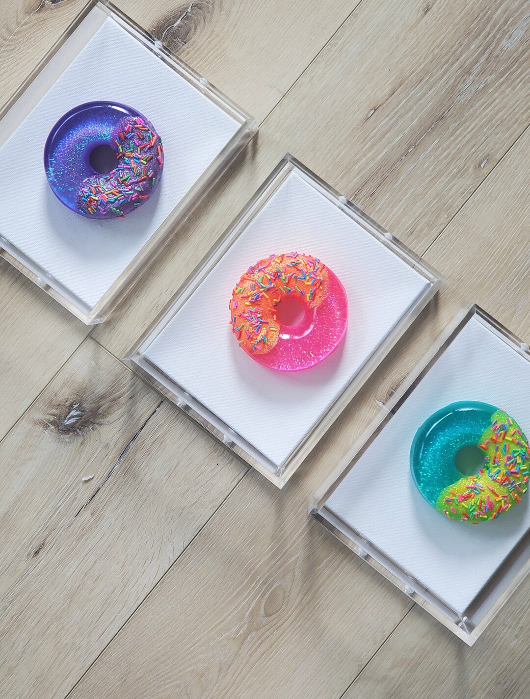 Donut Modern Sculpture, Colorful, Donut Wall Art, Gallery Wall Art