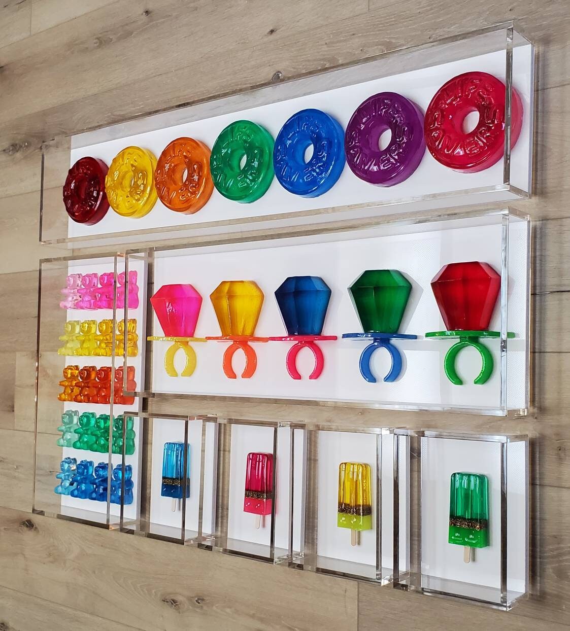 Candy Pop Art Wall 3D Visual Wall Art Candy Sculpture. Open Etsy