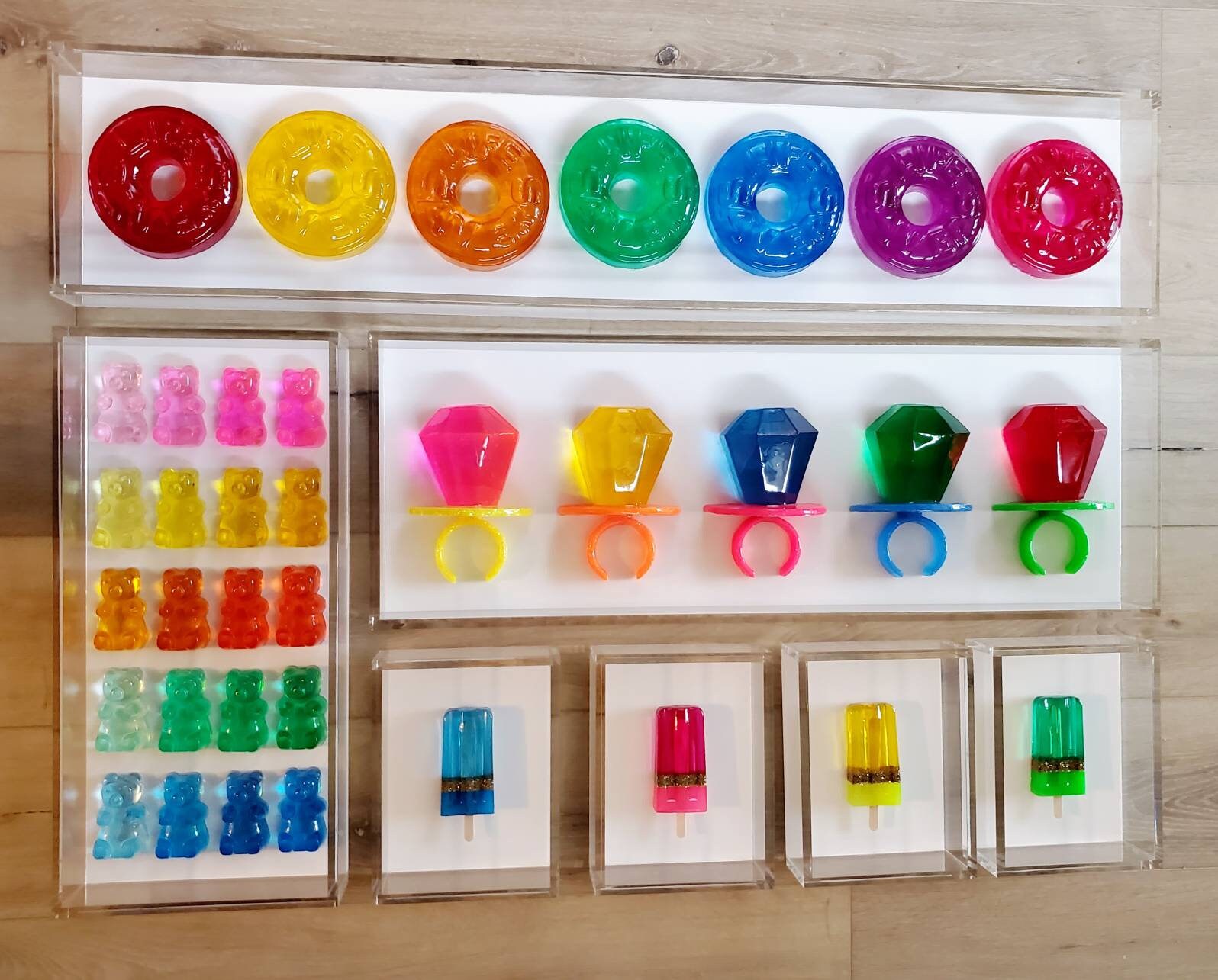 Candy Pop Art Wall 3D Visual Wall Art Candy Sculpture. Open Etsy