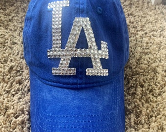 Dodgers Bling Hat - Etsy
