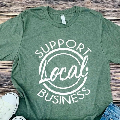 Local business t shirts Clearance