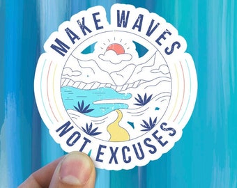 Make some waves a great gift for those wave riders!!! vinyl laptop stickers
