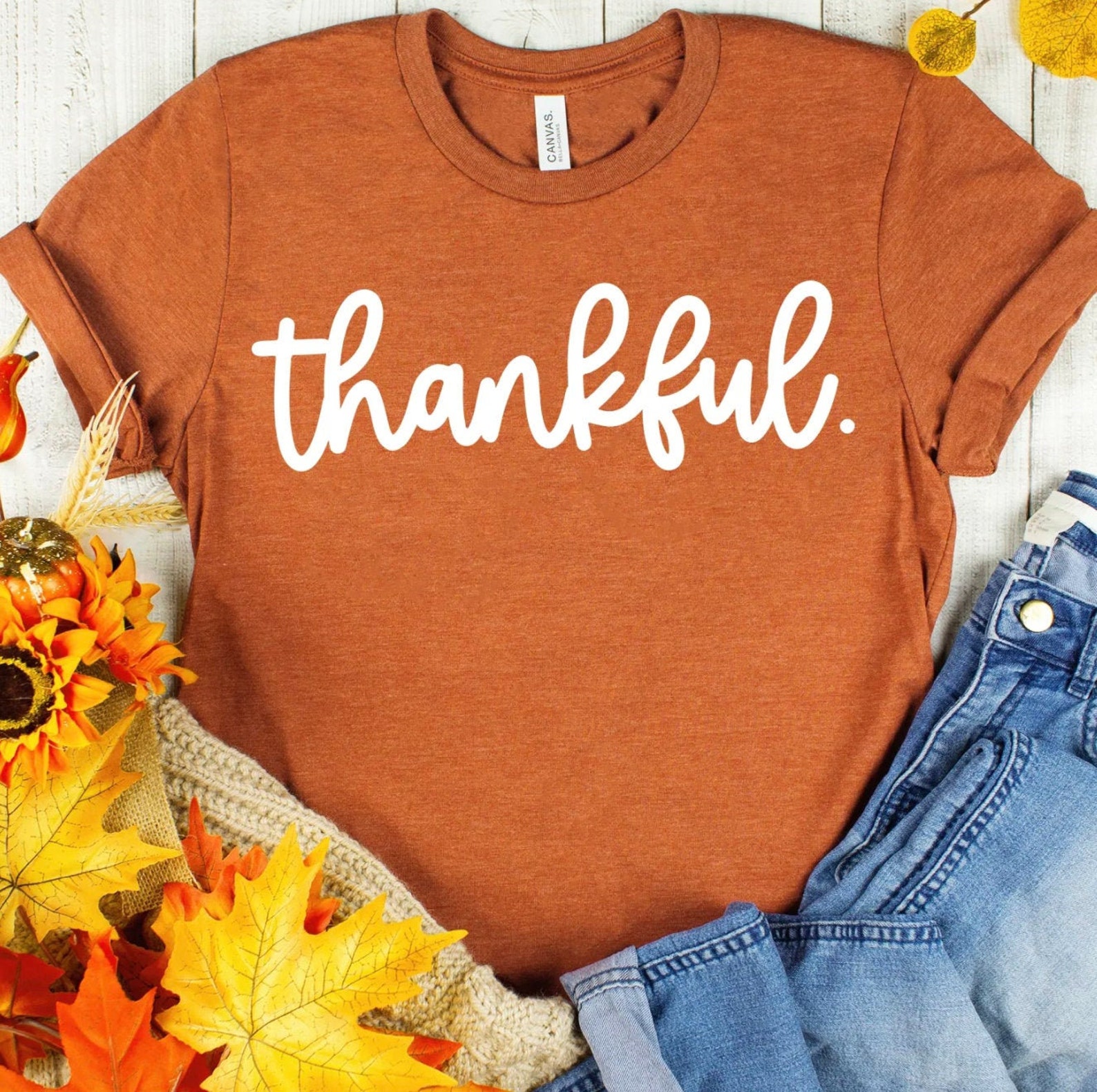 Thankful Shirt Thankful T-shirt Thankful Sweatshirt - Etsy