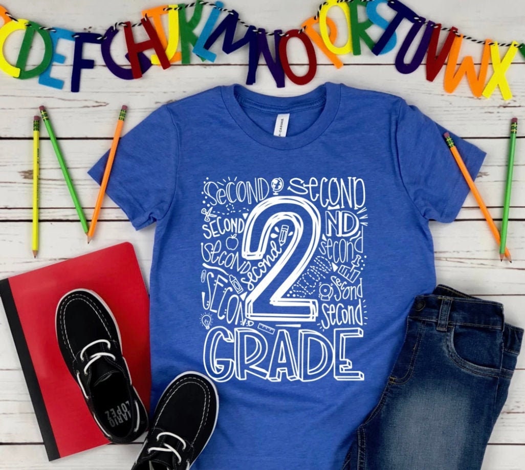 2nd-grade-typography-shirt-second-grade-typography-shirt-2nd-etsy