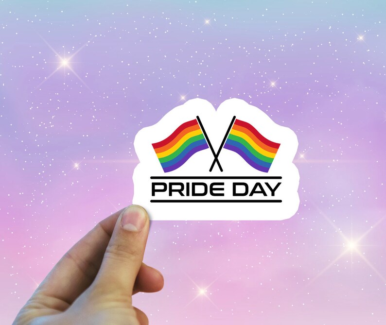 Pride Day Sticker LGBTQ Sticker Pride Sticker Rainbow Etsy