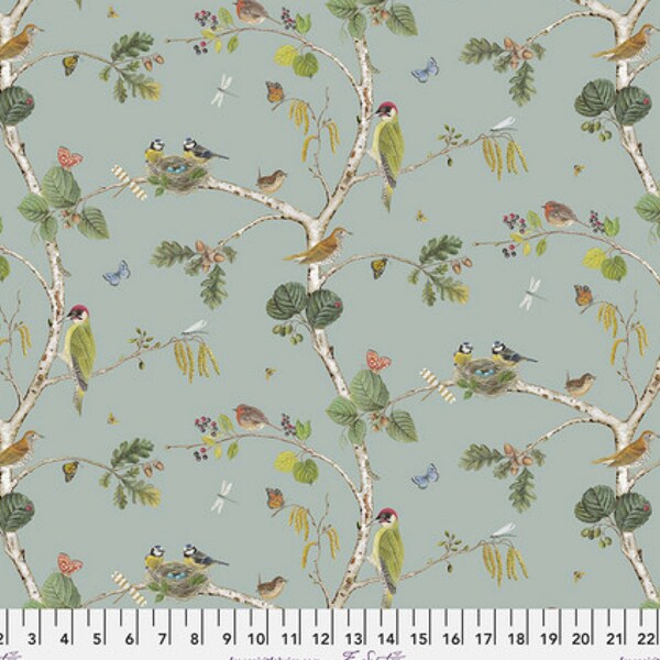 Woodland Chorus - Sky Free Spirit Fabrics