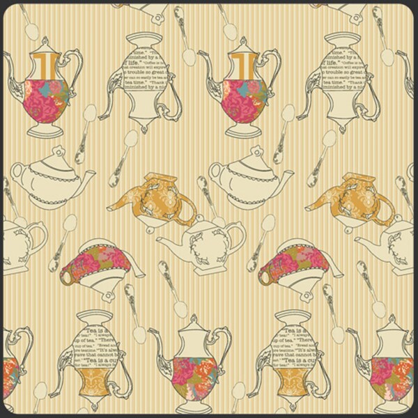 Teapot Fabric Etsy