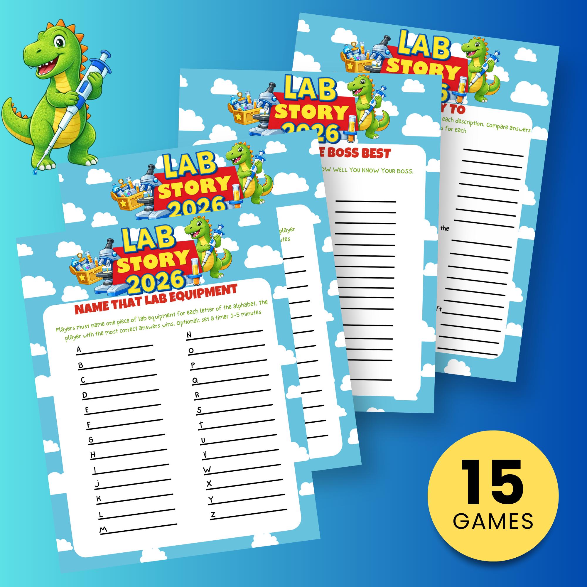 Lab Week Fun Facts Worksheet.pdf Lab Week Games Bundle, 15 Printable Activities (digital Download) - Etsy