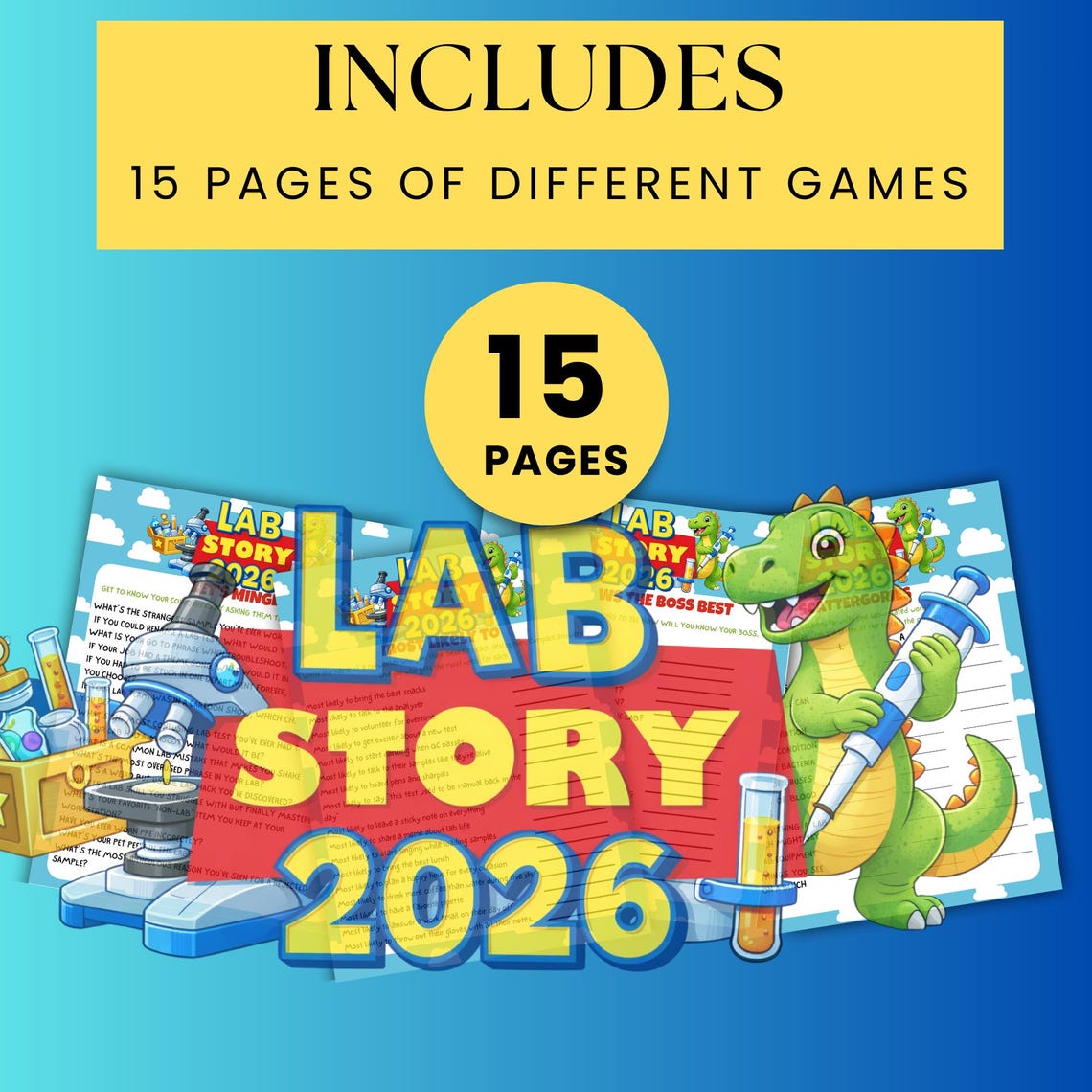 Lab Week Games Bundle, 15 Printable Activities (digital Download) - Etsy