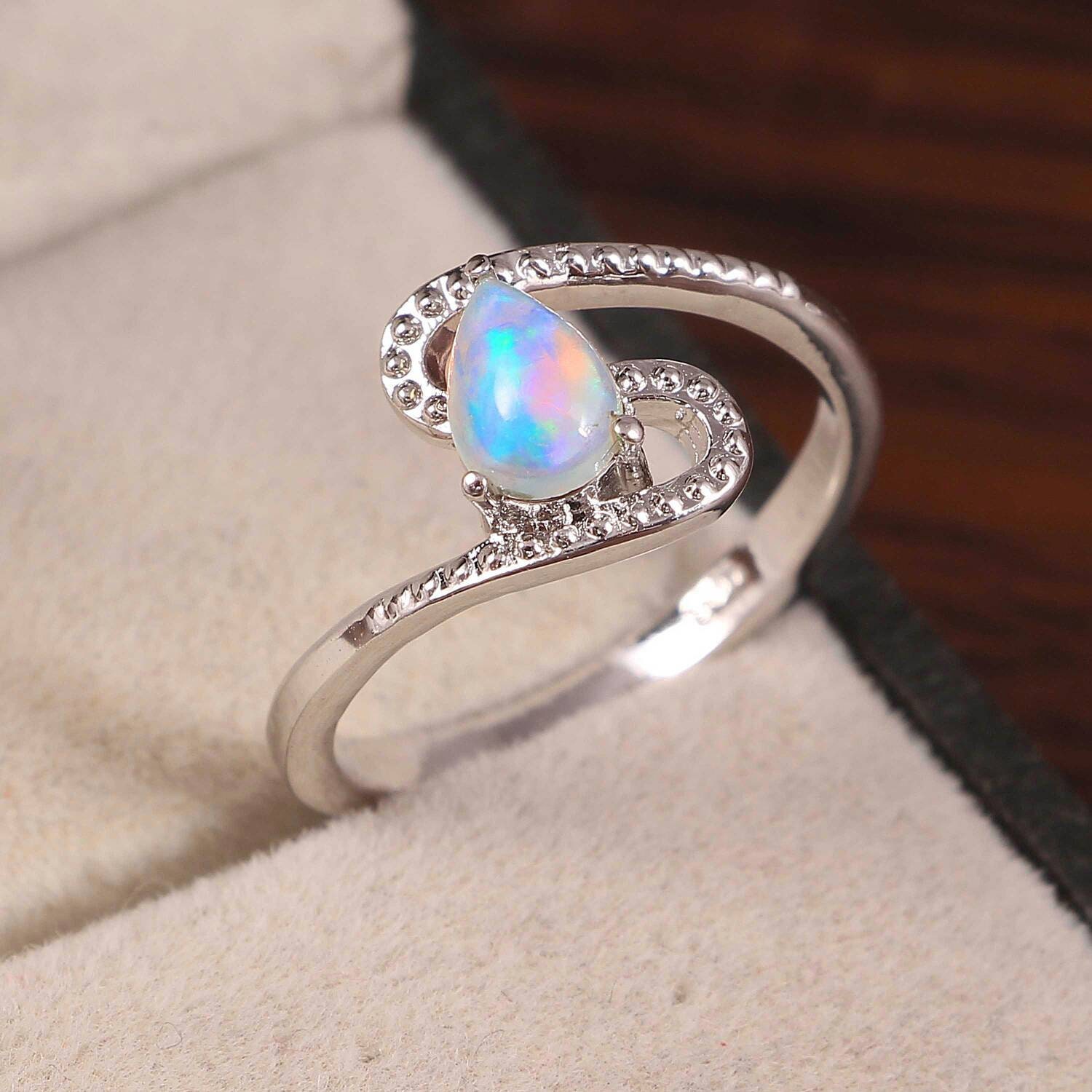 Details about Natural Ethiopian Fire Opal Gemstone 925 Sterling Silver Engagement Ring Jewelry Details about Natural Ethiopian Fire Opal Gemstone 925 Sterling Silver Engagement Ring Jewelry