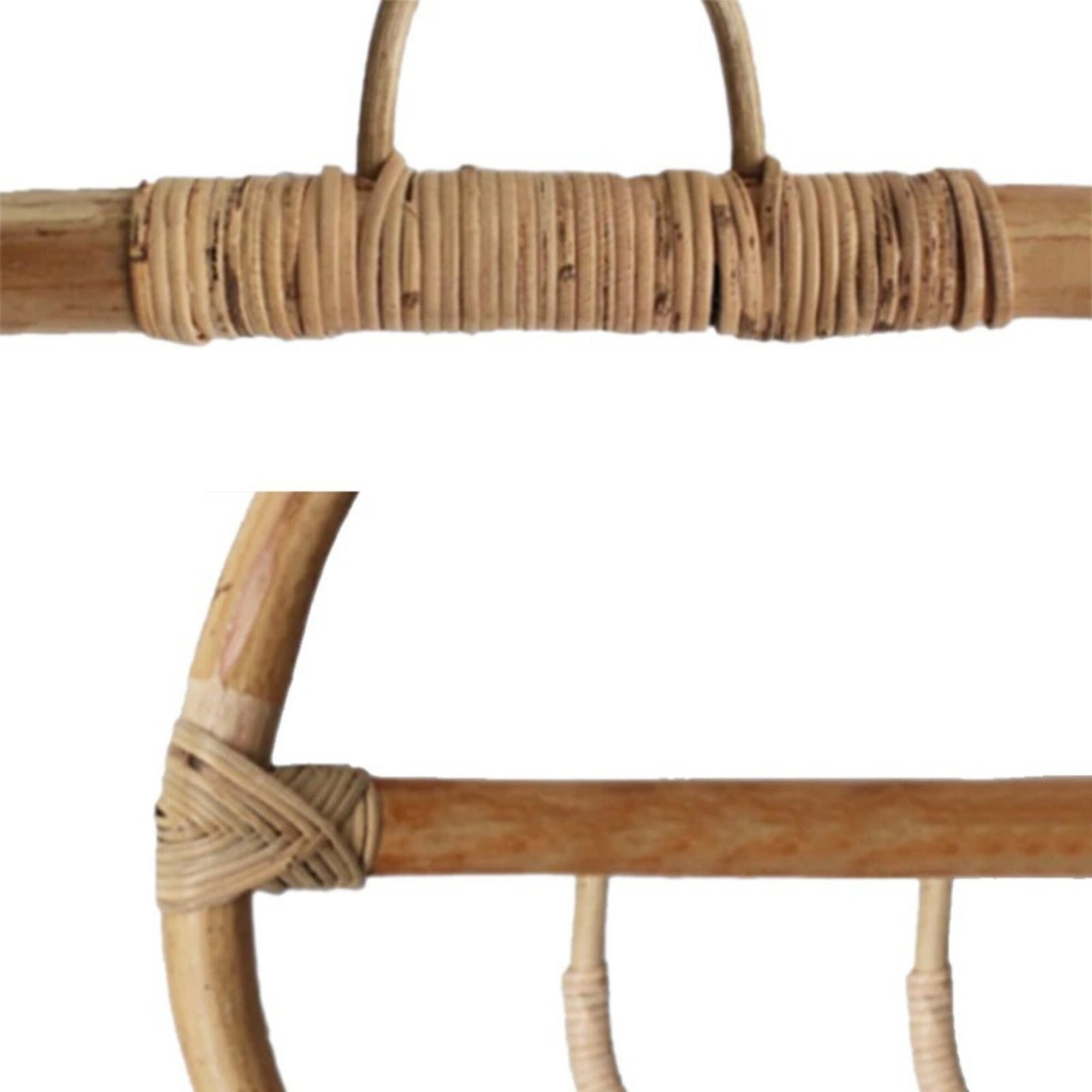 Rattan hook handmade rattan wall hanging shelf entrance Etsy