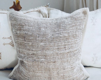 Savanna - Handmade Cotton and Burlap woven Cushion Cover