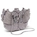 Evening Bag Swarovski Crystal Purse Clutch Unique White Swan Shaped Dazzling Formal Evening Wear - Precious Love 