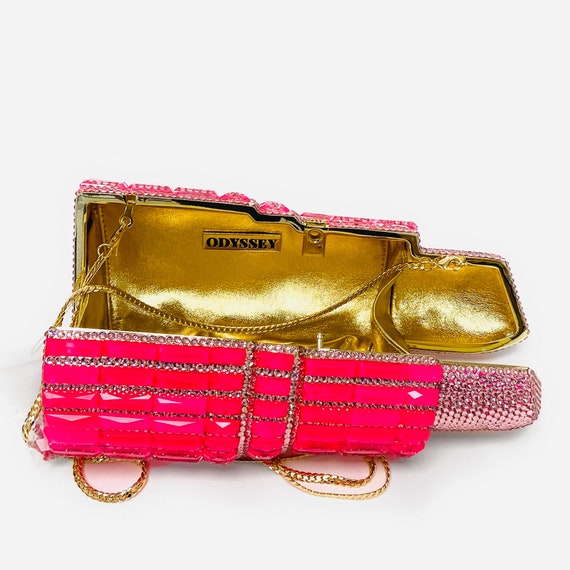 Crystal lipstick purse hotsell