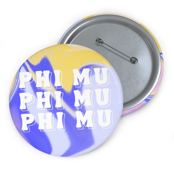 Phi Mu | Phi Mu Sorority | Buttons | Gameday Buttons | Gameday Outfit | Gameday | Gameday Pin | Phi Mu Button