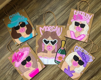 Custom Gift Bag | Personalized gift bag | lettered gift bag | Kraft gift bag | custom gift bag | sorority gift | birthday gift bag | wedding