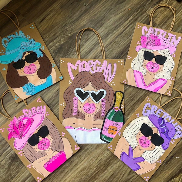 Custom Gift Bag | Personalized gift bag | lettered gift bag | Kraft gift bag | custom gift bag | sorority gift | birthday gift bag | wedding