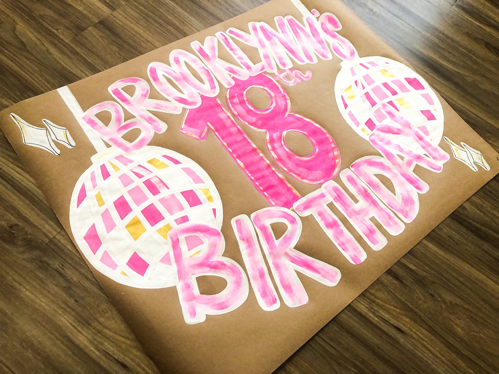 butcher-sign-happy-birthday-banner-kraft-paper-banner-etsy
